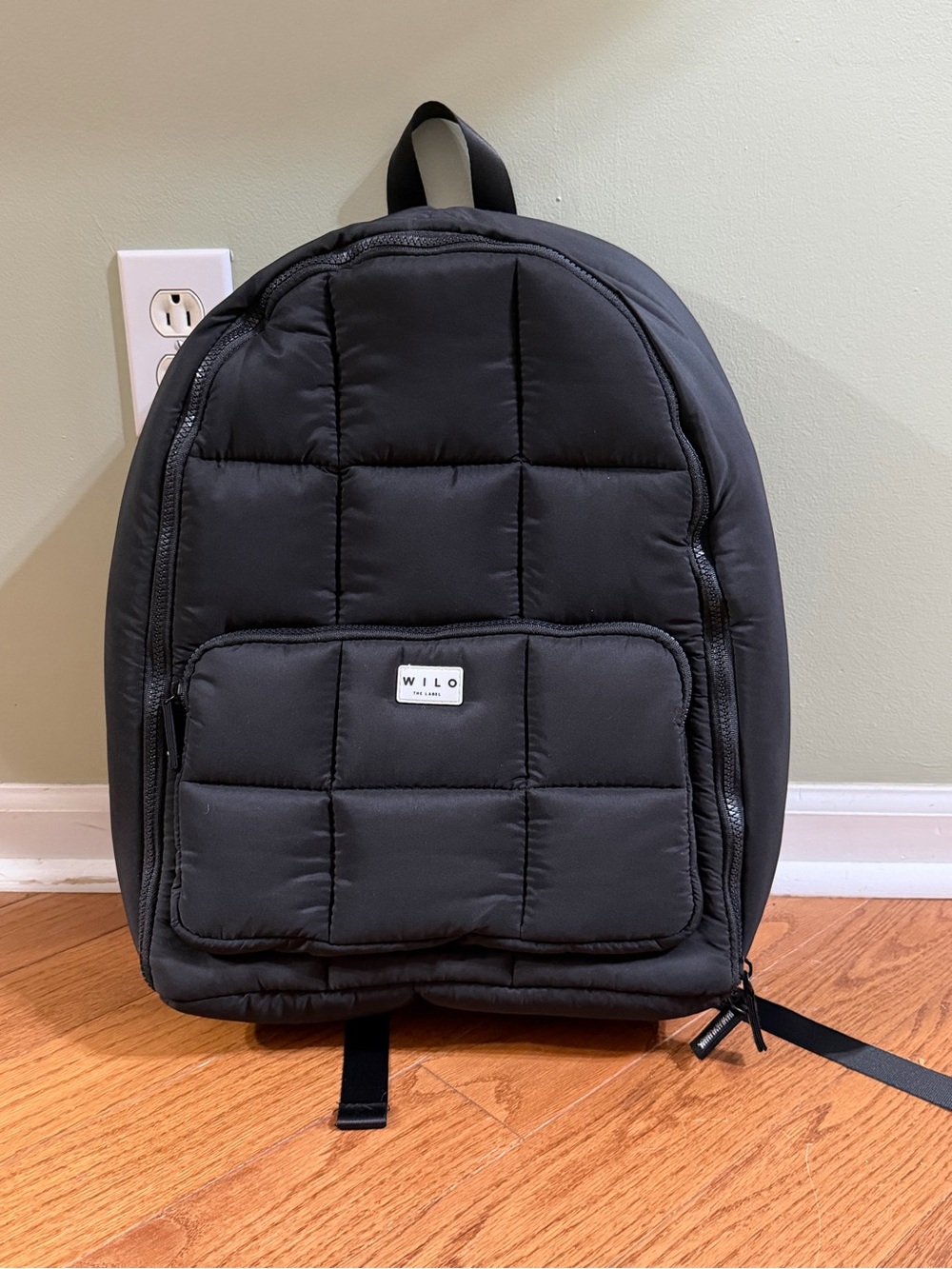 Wilo Black Quilted Men's Backpack
